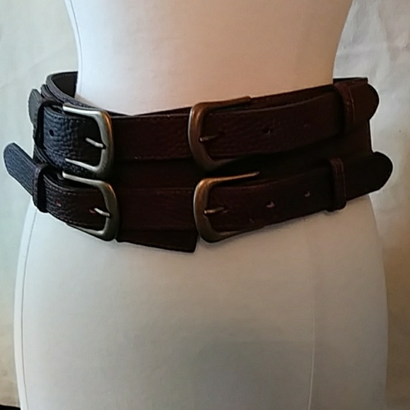 3 inch wide leather belt